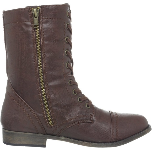 Rampage Women's Jespon Lace Up Mid-Calve Boots Size 6M - Picture 5 of 13